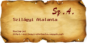 Szilágyi Atalanta névjegykártya